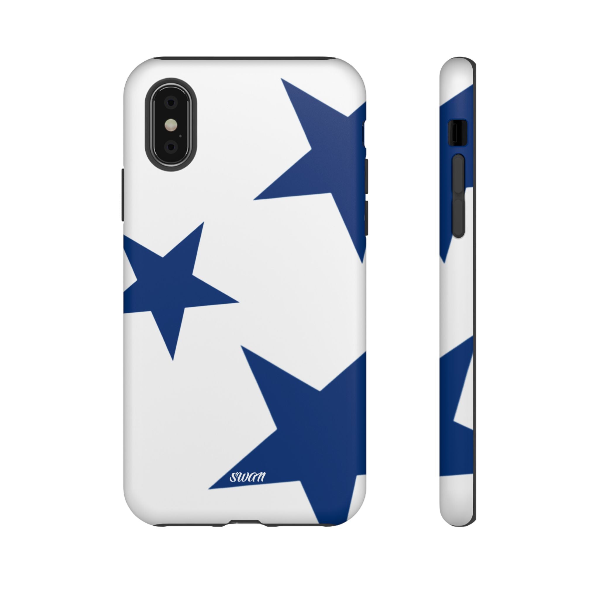 Sternenblüte (Blau in Weiß)