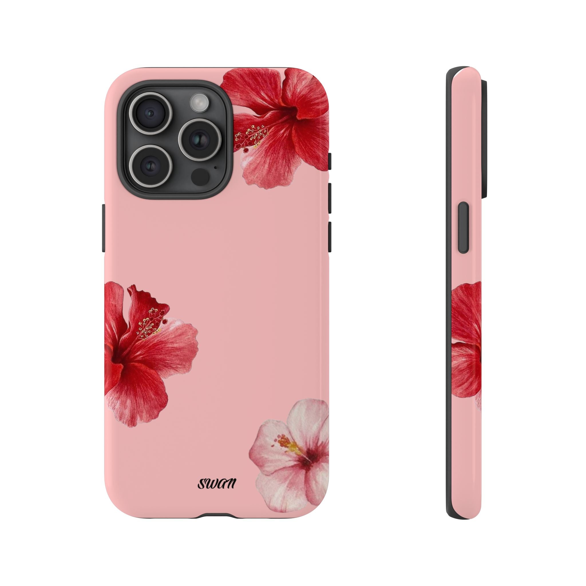 Blühender Hibiskus (Rosa)