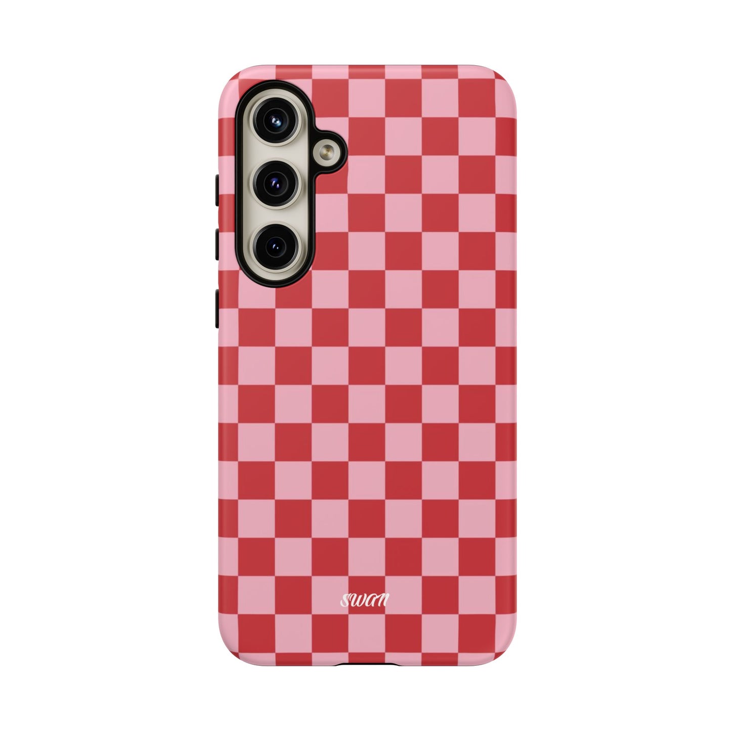 Red Checkerboard - Swan