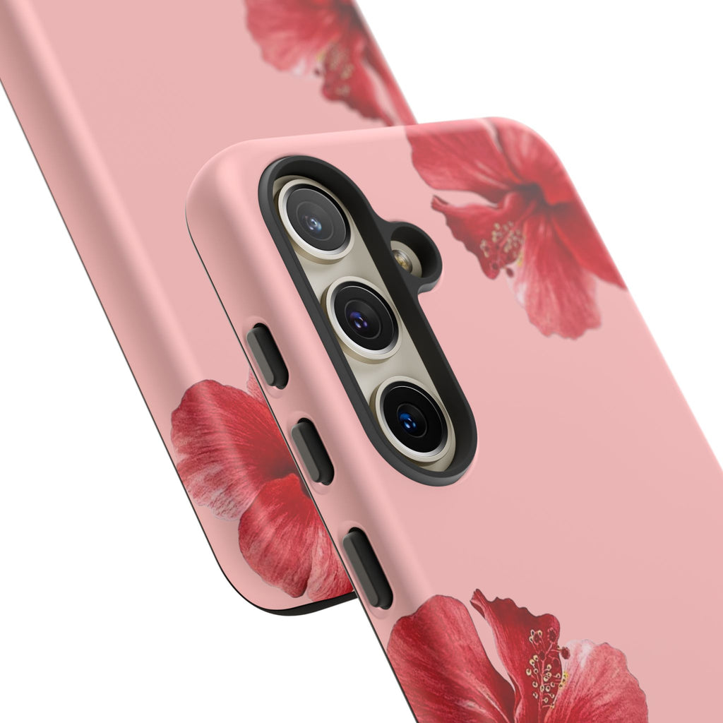 Blühender Hibiskus (Rosa)