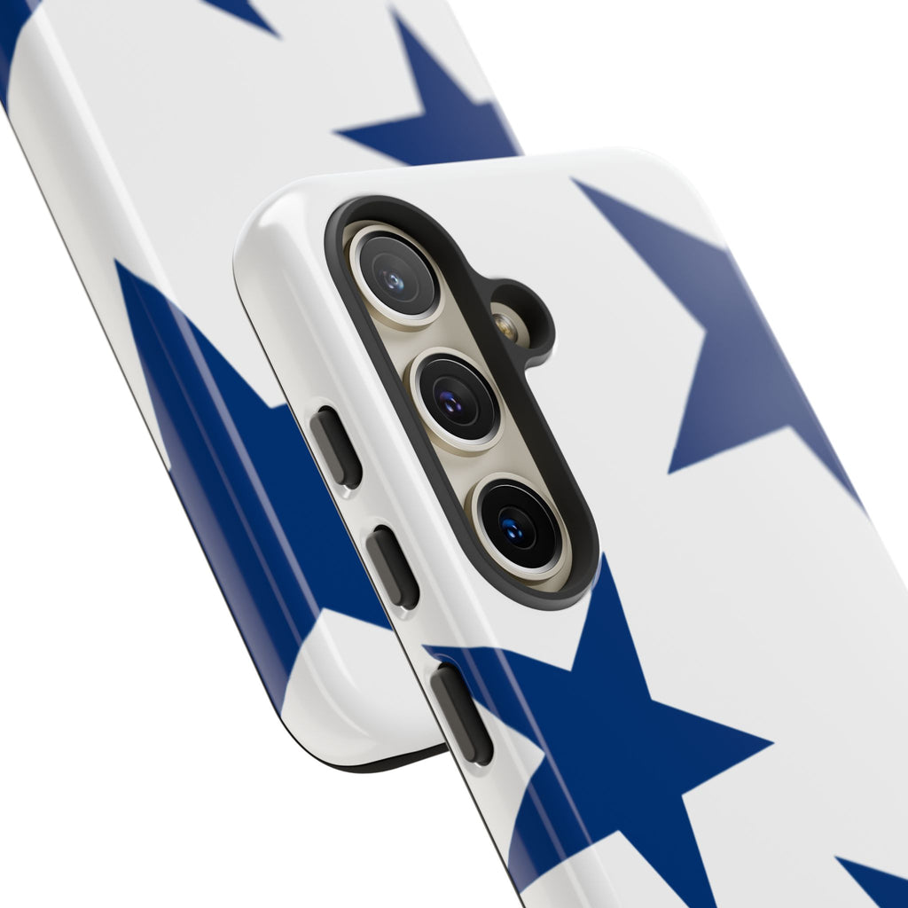 Sternenblüte (Blau in Weiß)