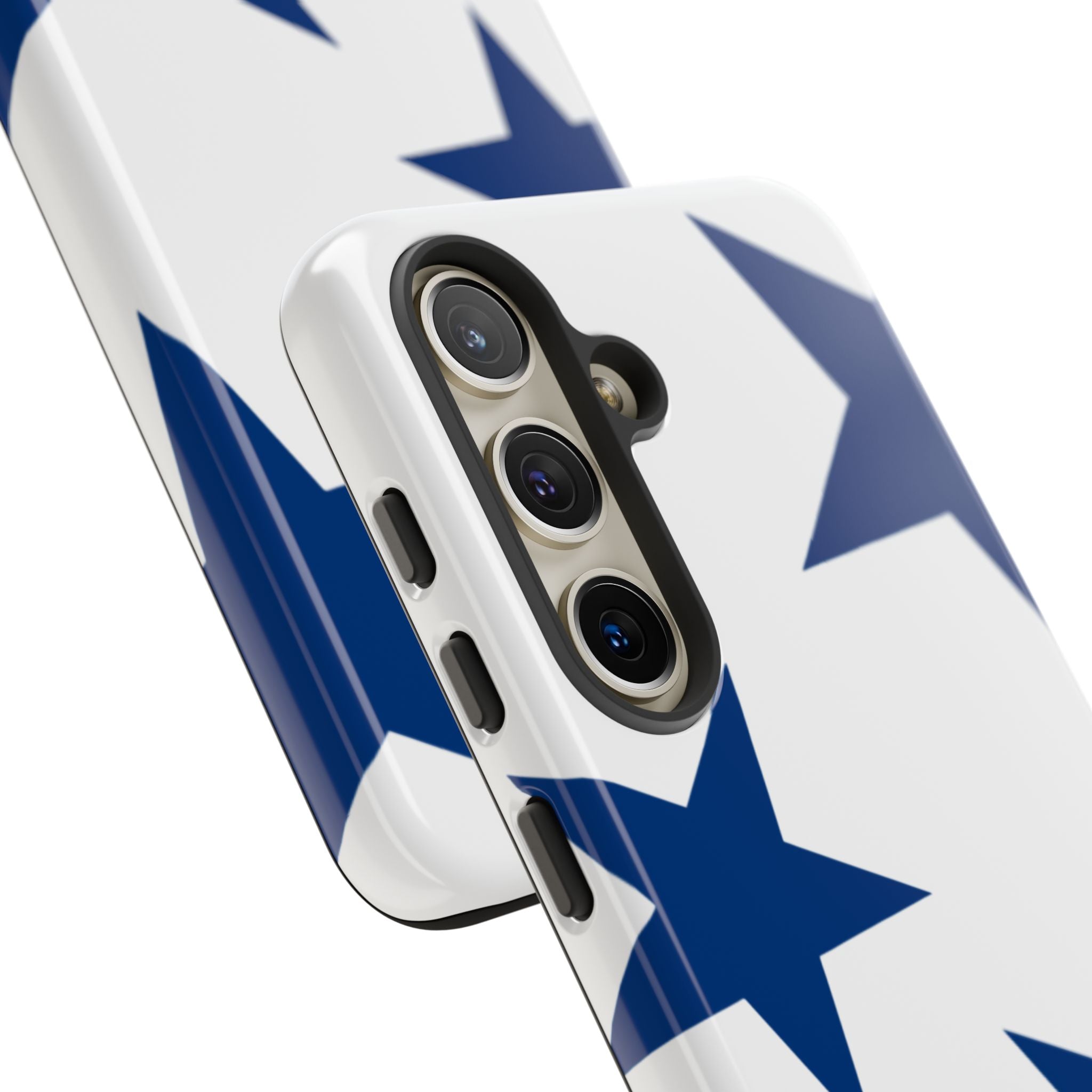 Sternenblüte (Blau in Weiß)