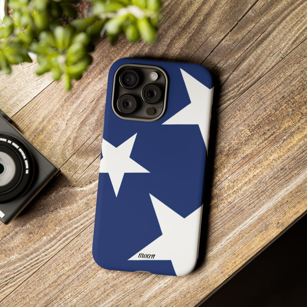 Star Bloom (White in Blue)