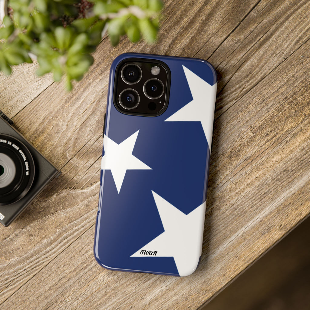 Star Bloom (White in Blue)