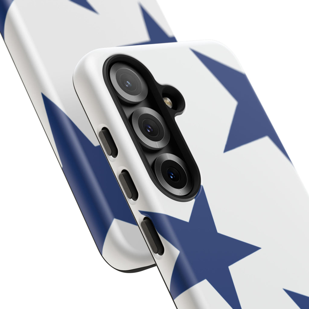 Sternenblüte (Blau in Weiß)