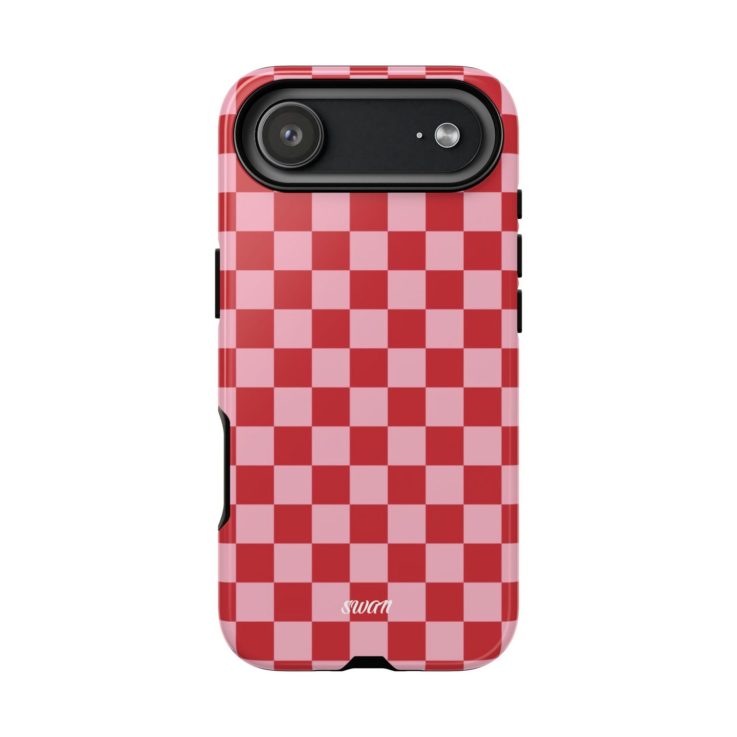 Red Checkerboard - Swan