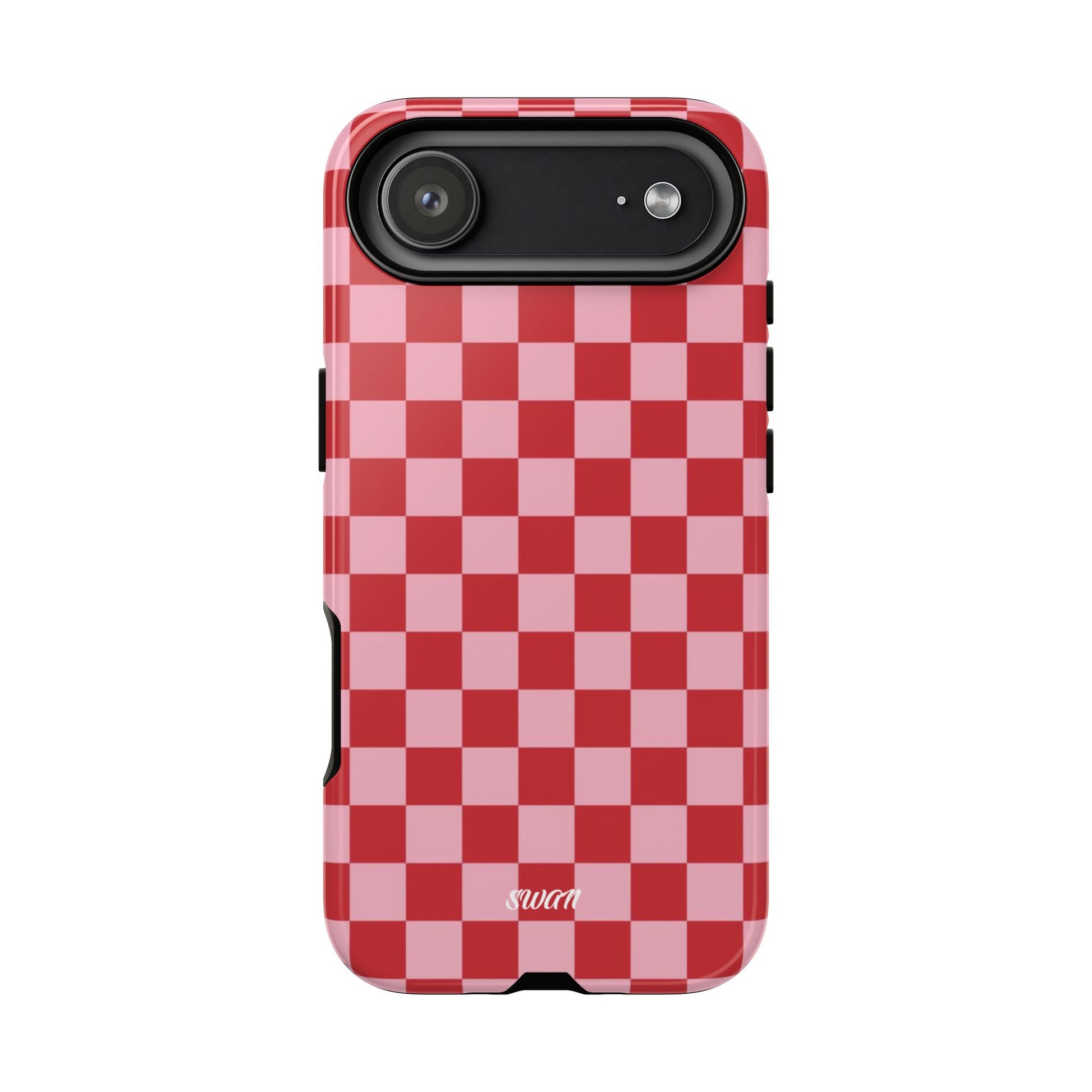 Red Checkerboard - Swan