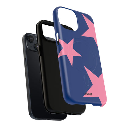 Star Bloom (Pink in Blue) (Magsafe) - Swan