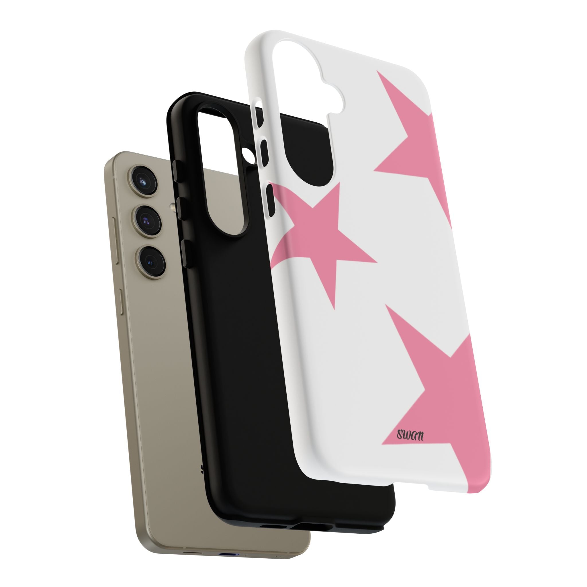 Star Bloom (Pink in White)