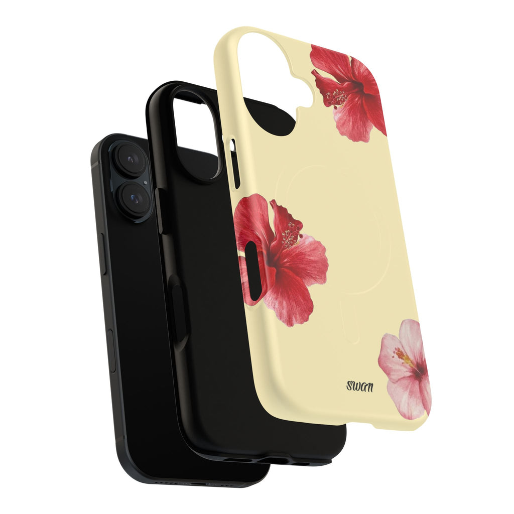 Hibiscus floral (Jaune tendre) (Magsafe)