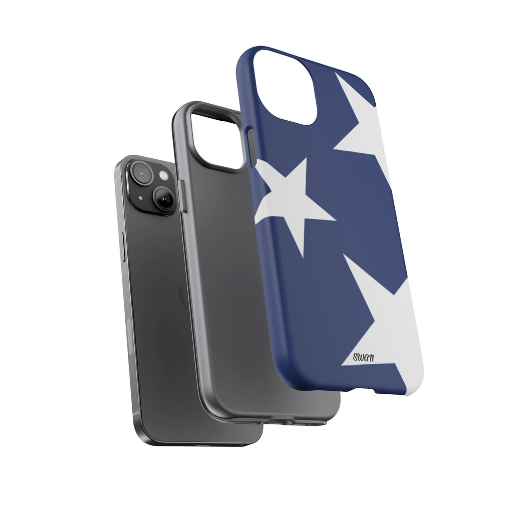 Star Bloom (White in Blue)