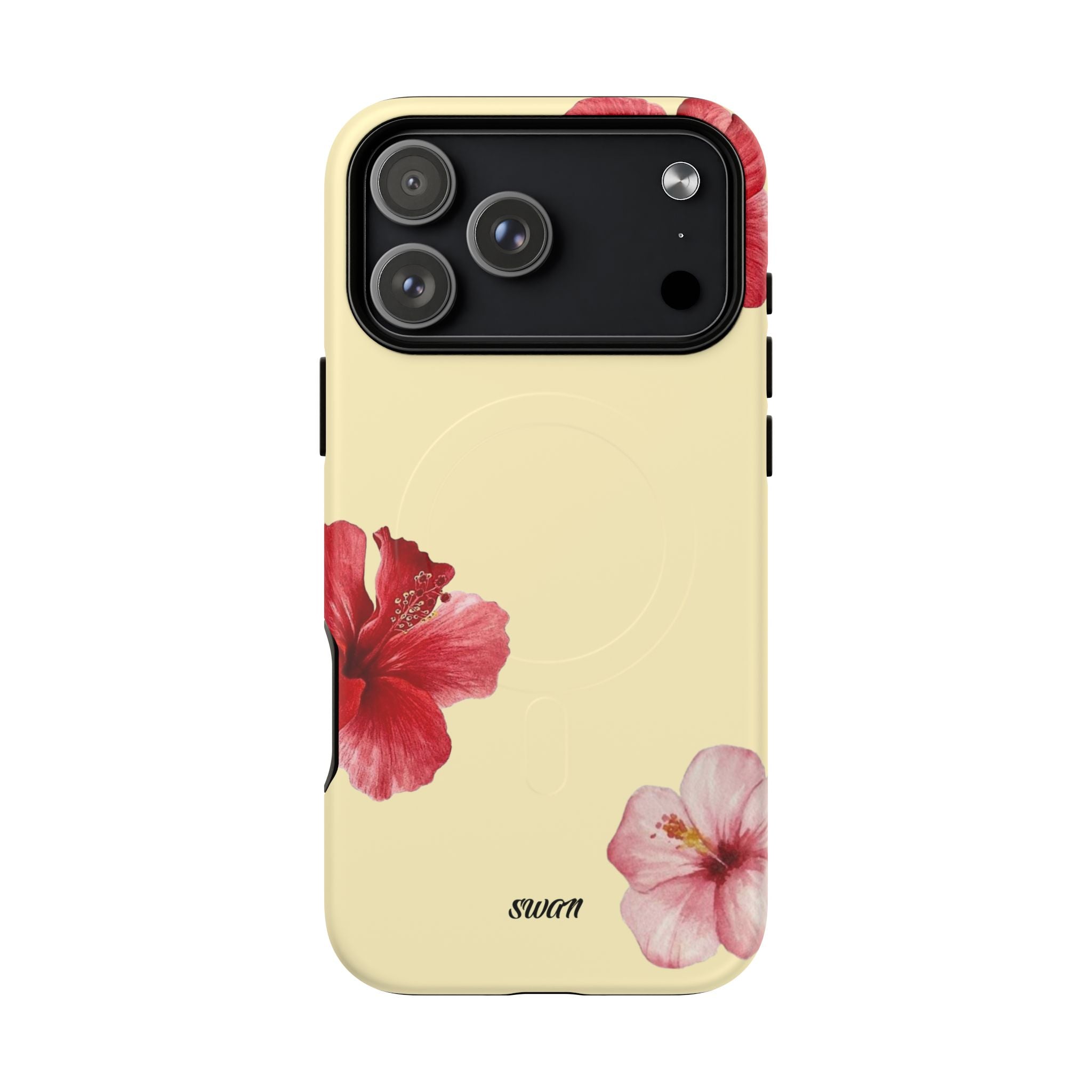 Hibiscus floral (Jaune tendre) (Magsafe)
