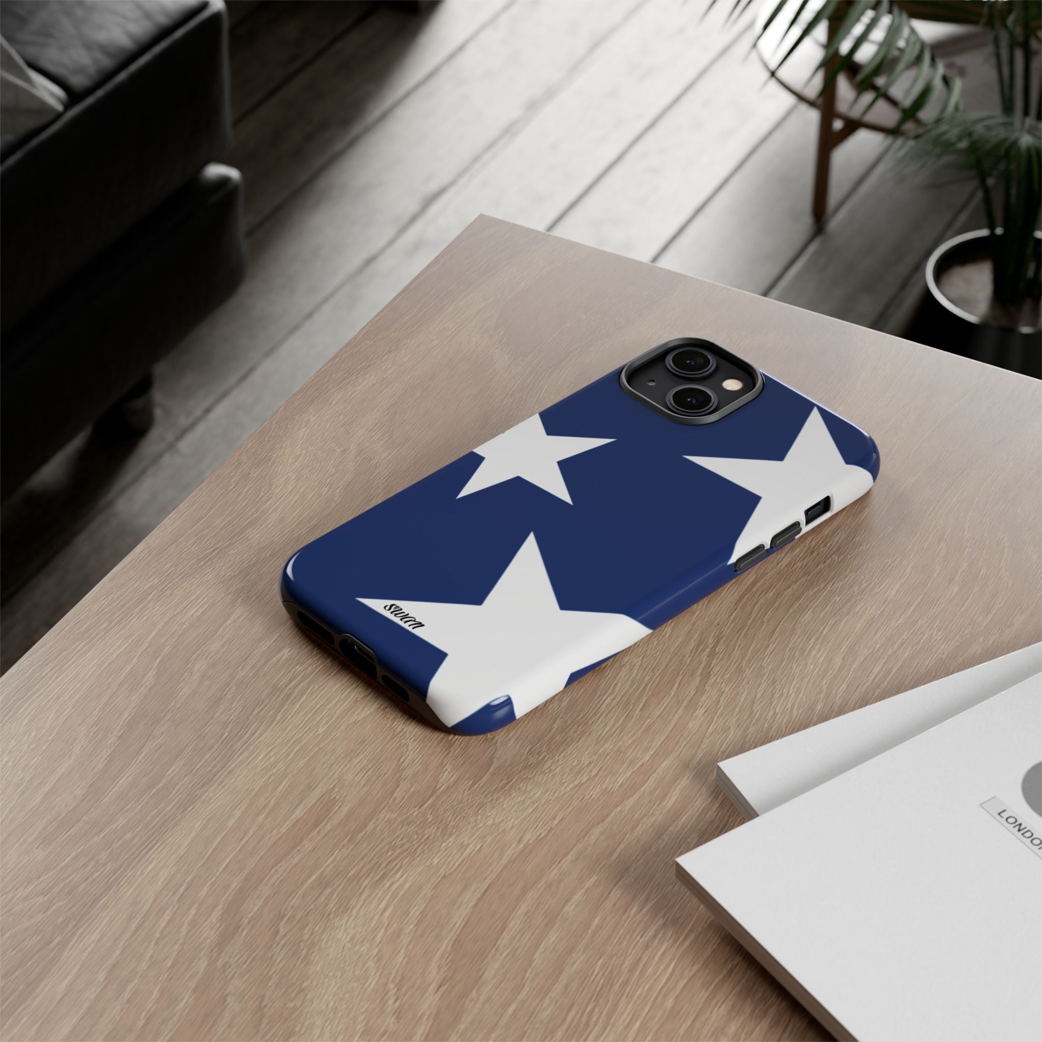 Star Bloom (White in Blue)