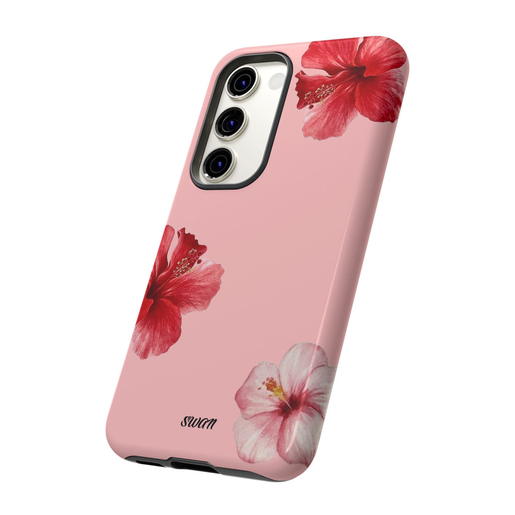 Blühender Hibiskus (Rosa)