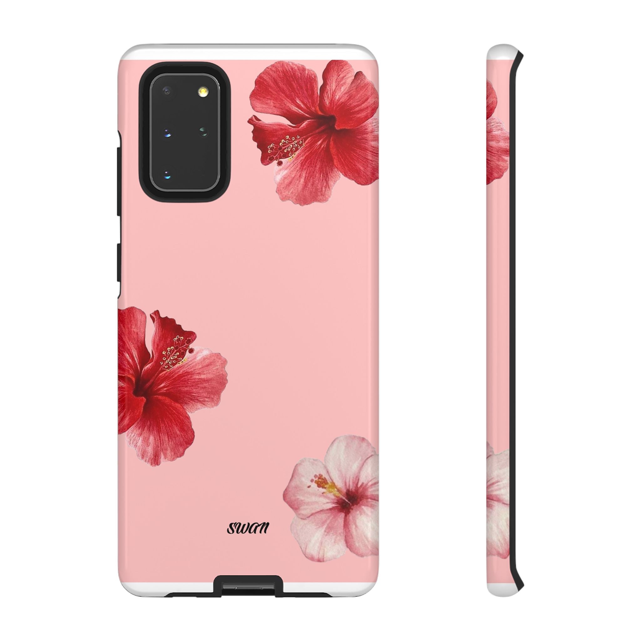 Blühender Hibiskus (Rosa)