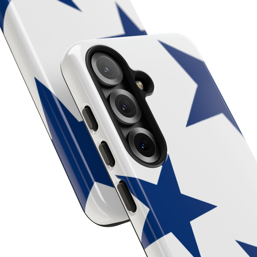 Sternenblüte (Blau in Weiß)