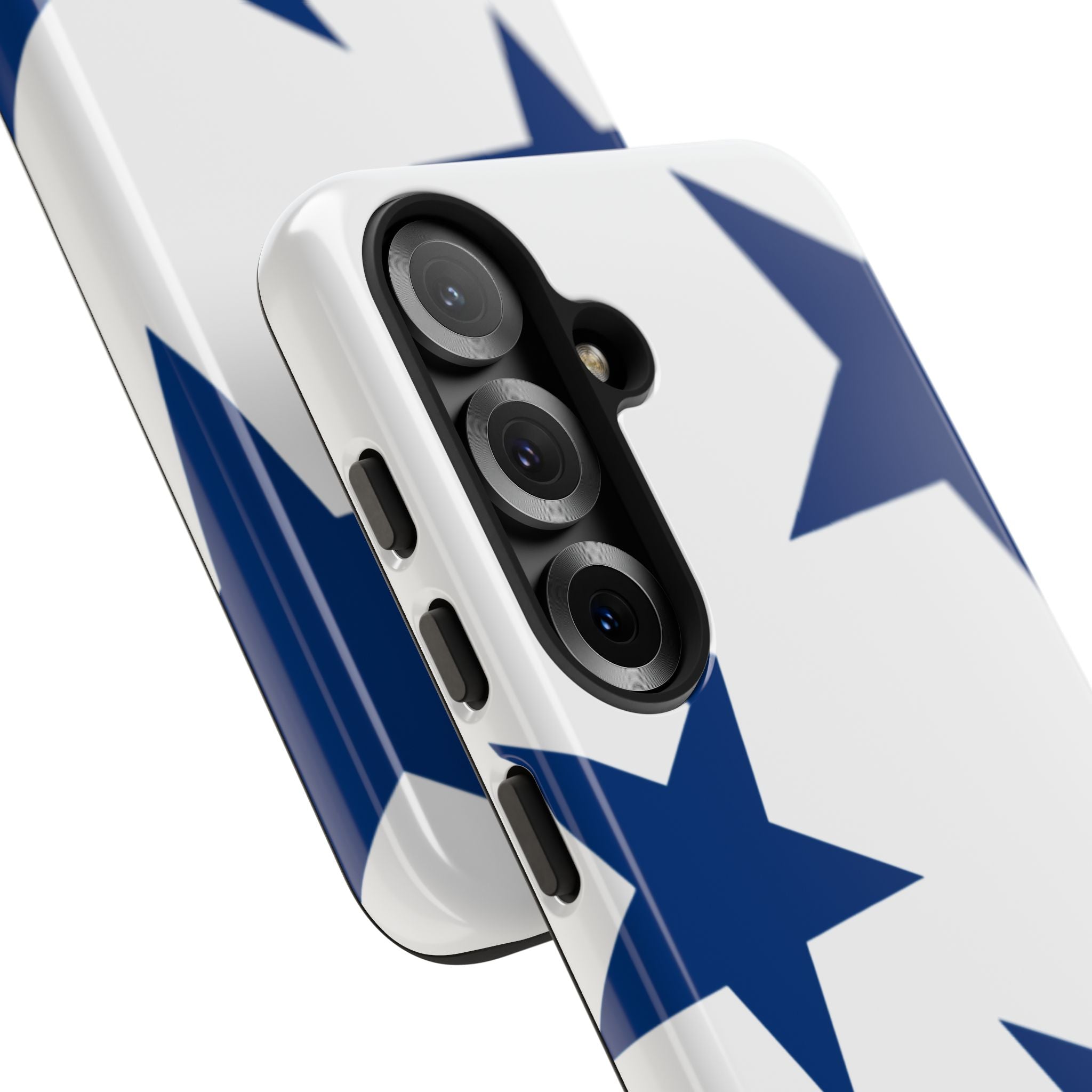 Sternenblüte (Blau in Weiß)