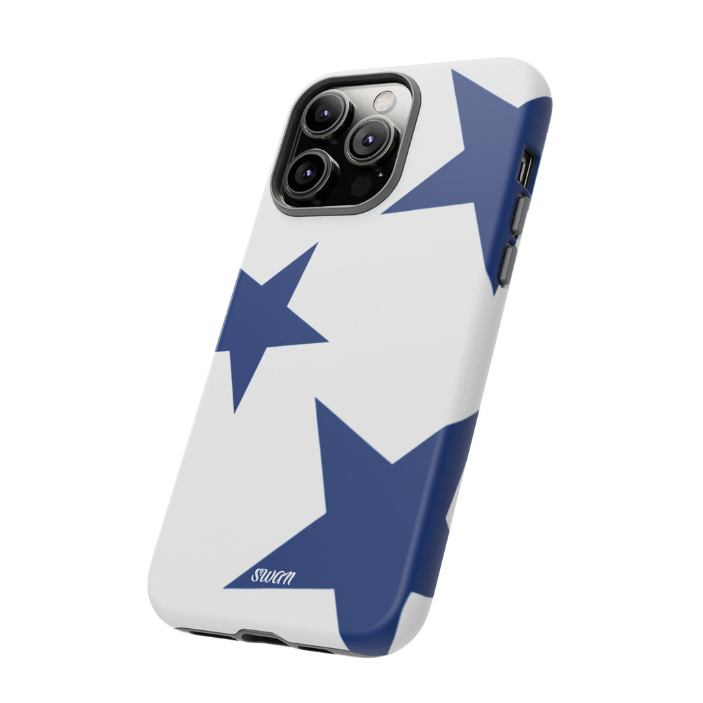 Sternenblüte (Blau in Weiß)