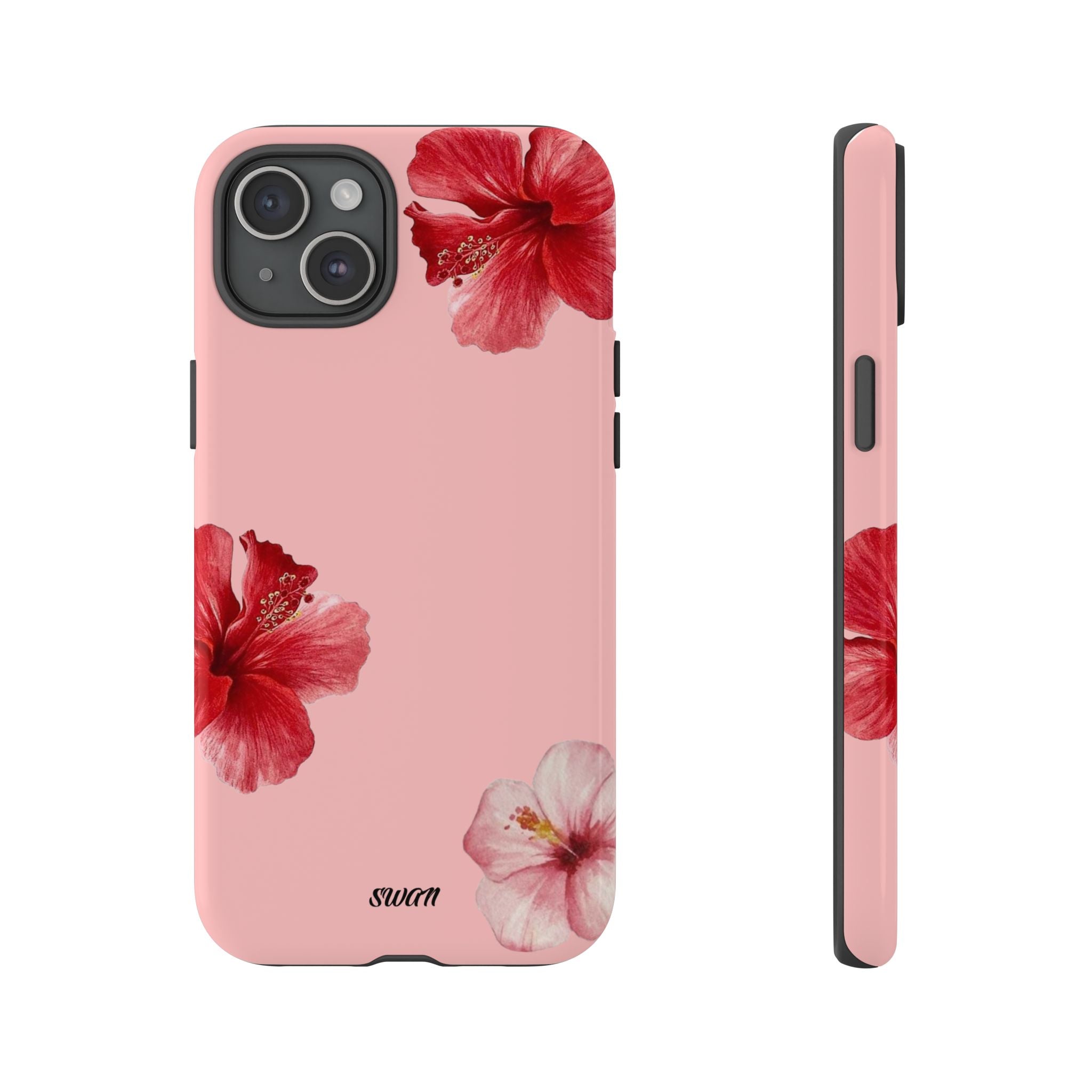 Blühender Hibiskus (Rosa)