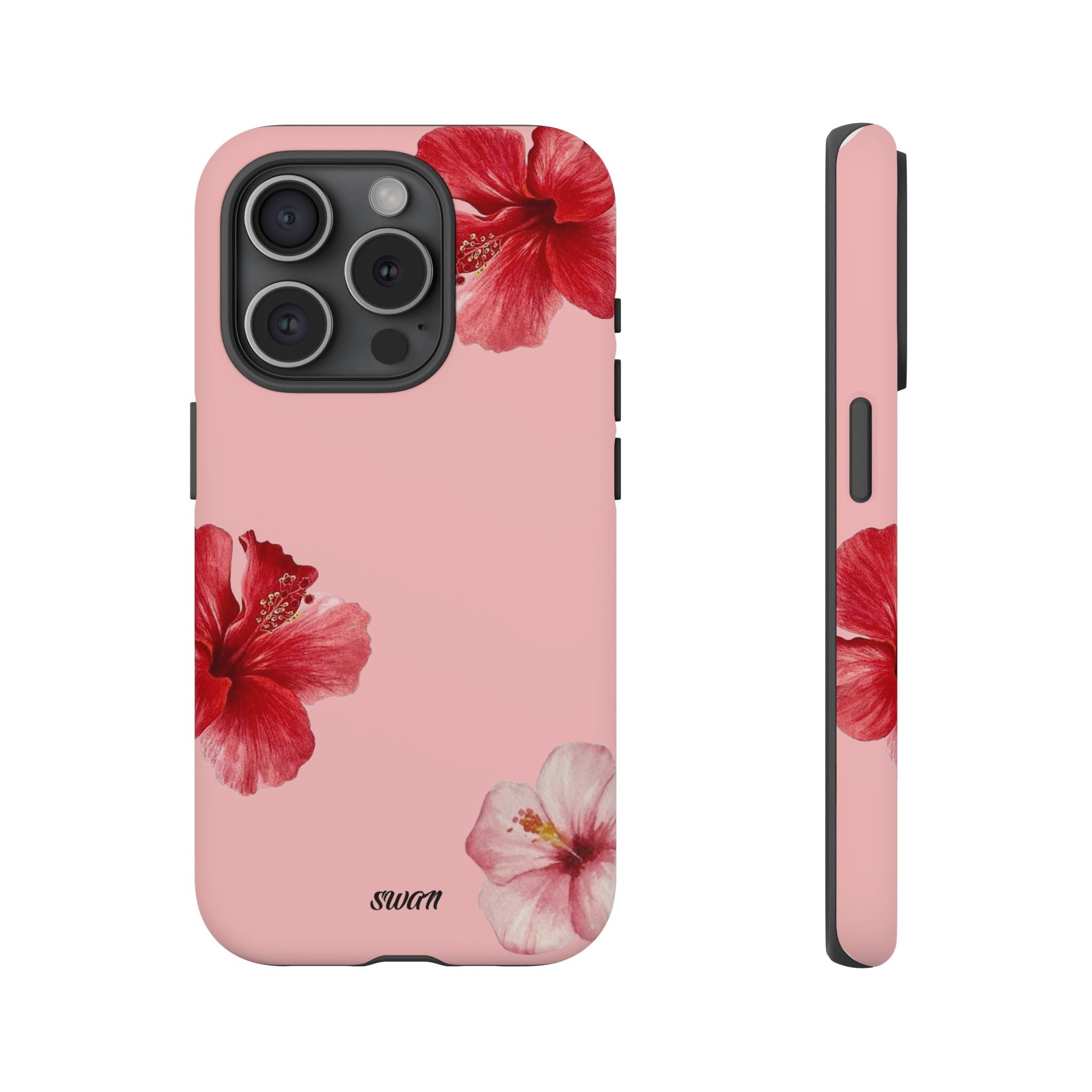 Blühender Hibiskus (Rosa)