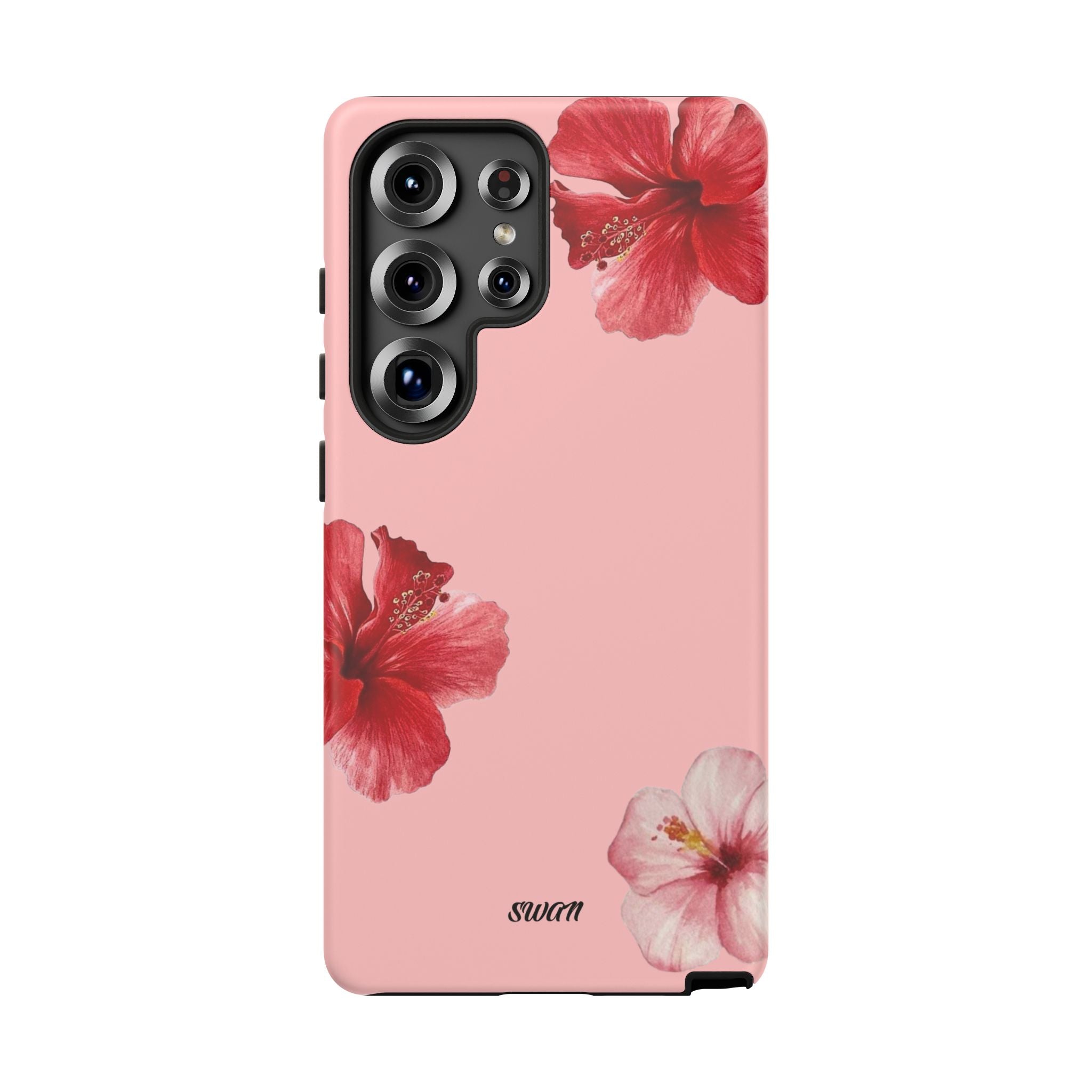 Blühender Hibiskus (Rosa)