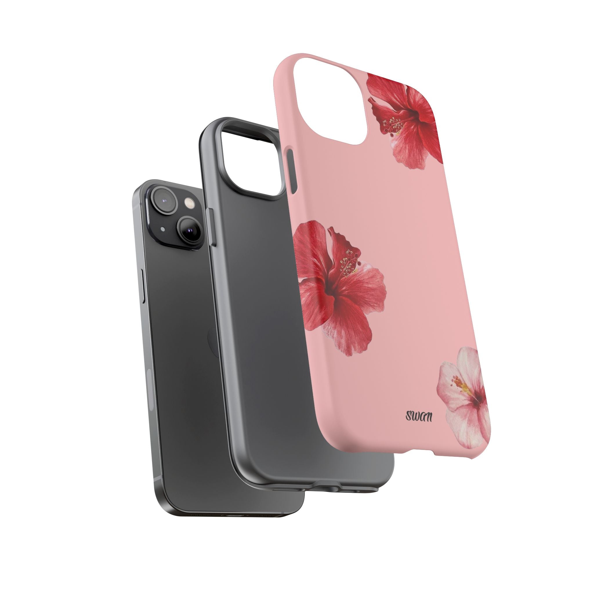 Blühender Hibiskus (Rosa)