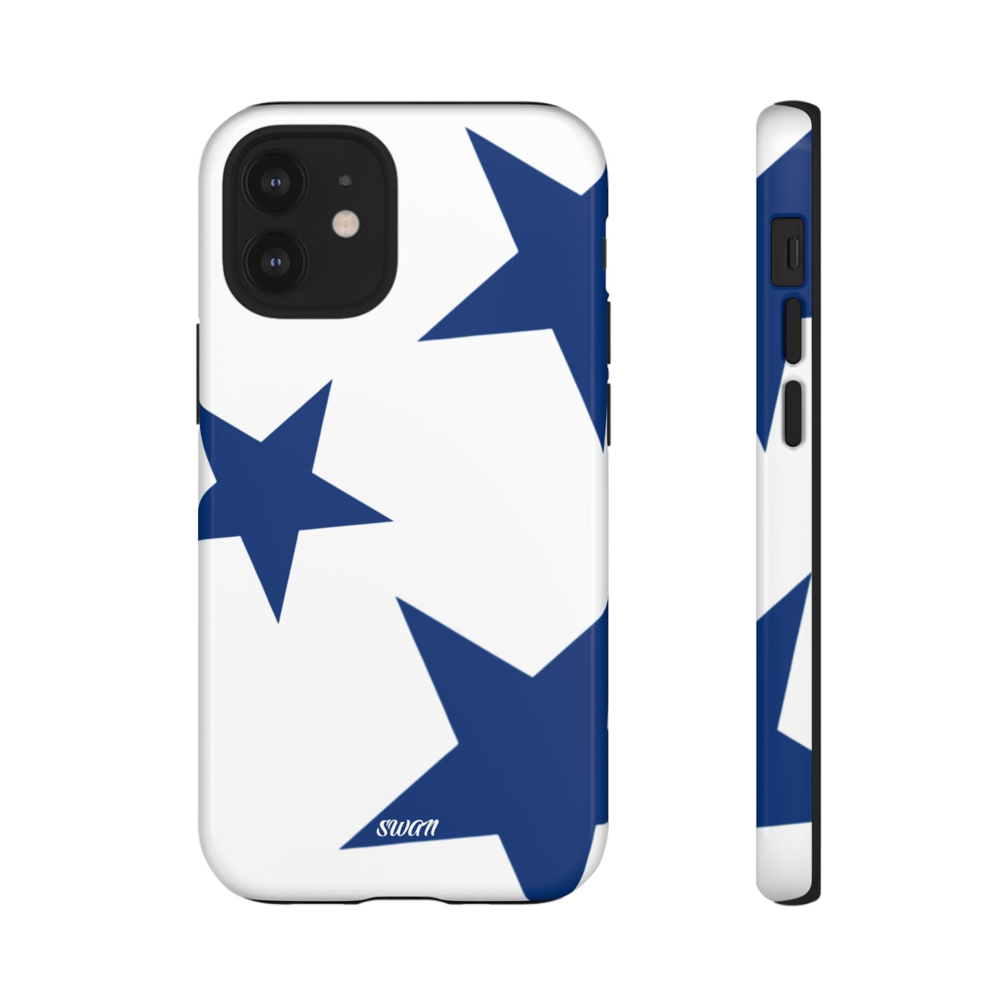 Sternenblüte (Blau in Weiß)