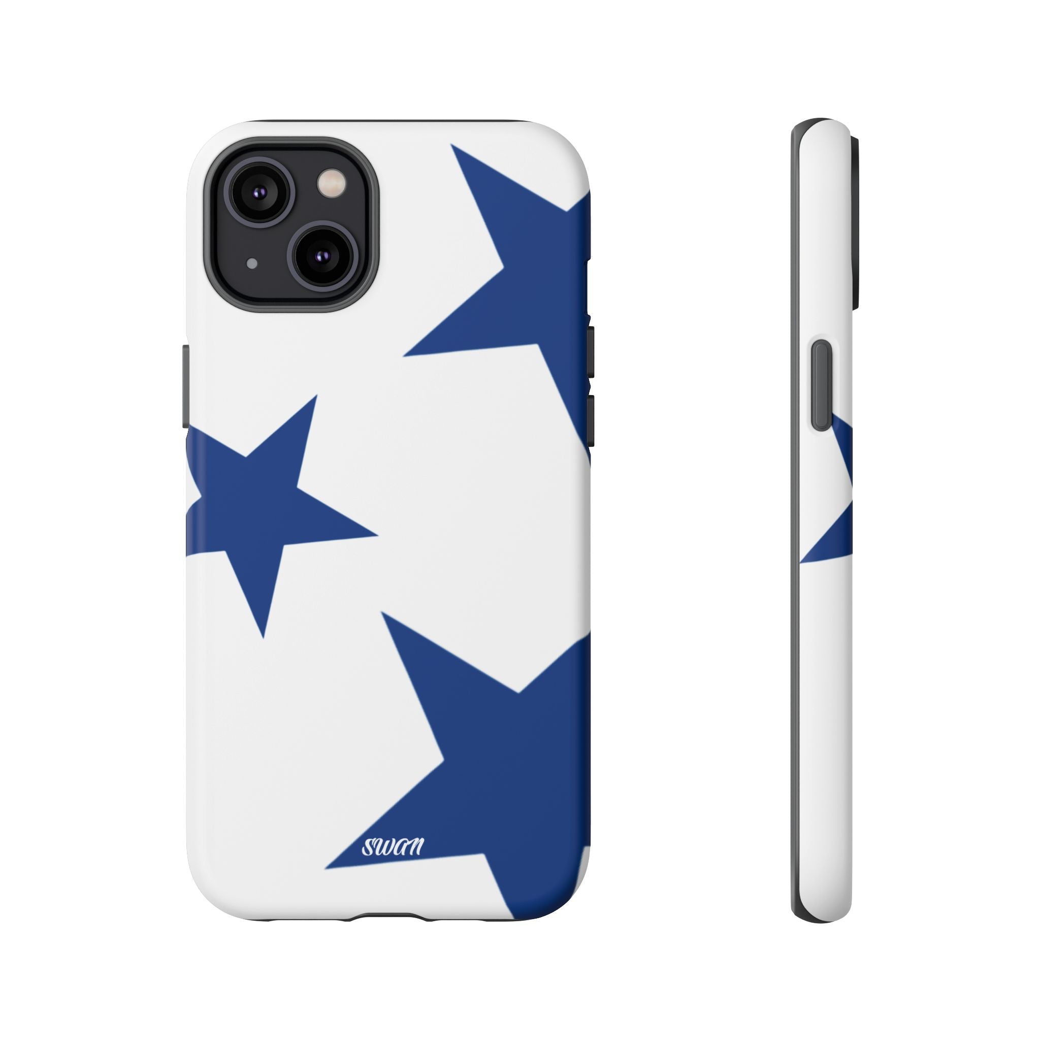 Sternenblüte (Blau in Weiß)