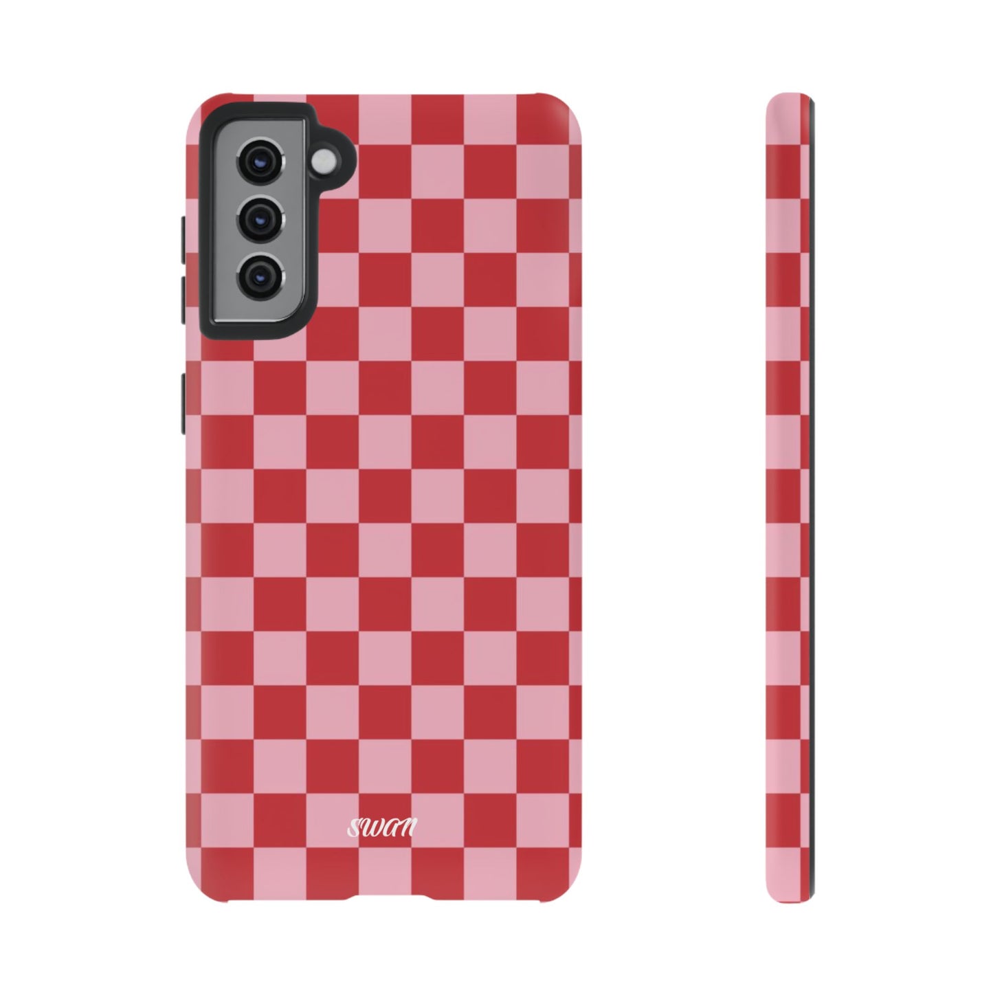Red Checkerboard - Swan