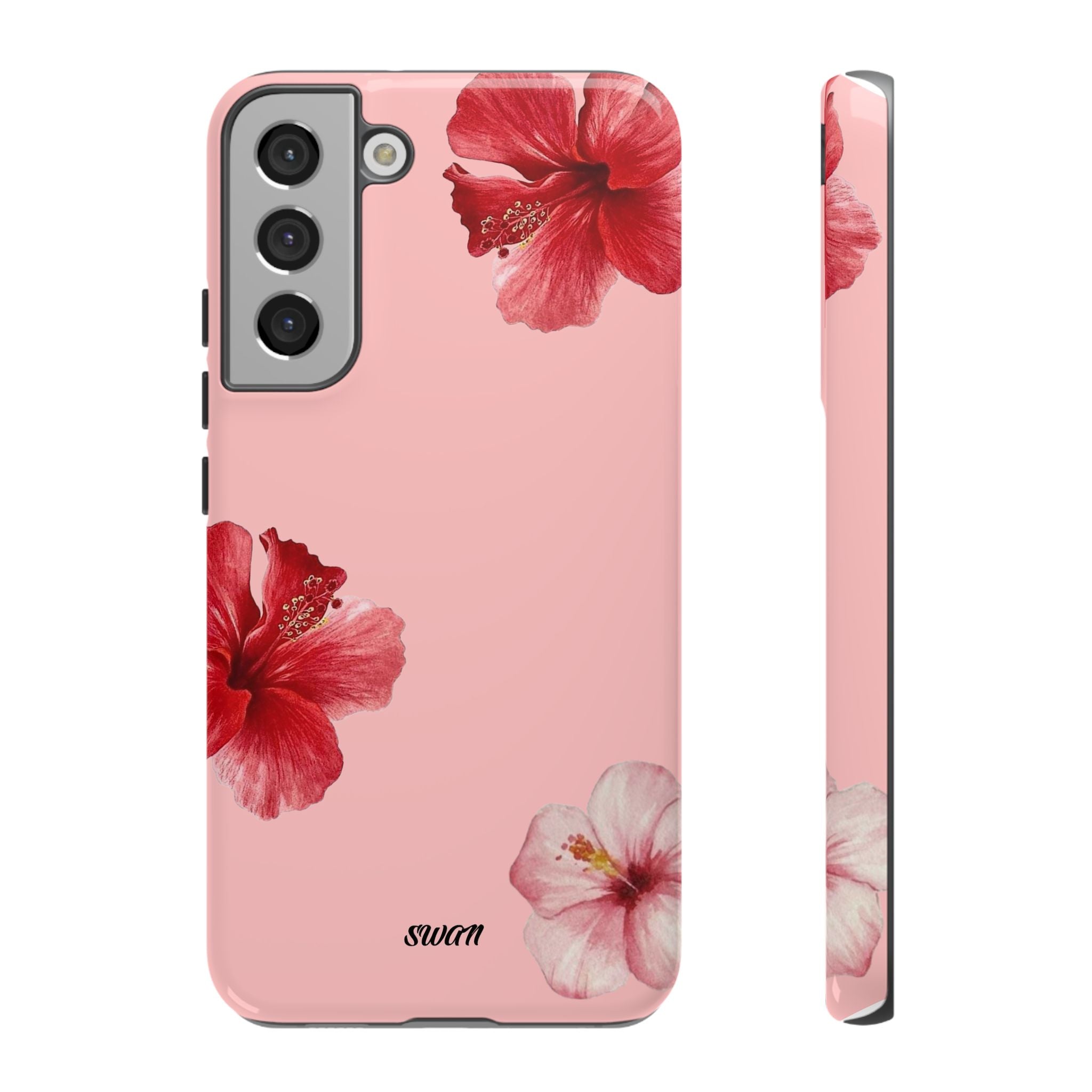 Blühender Hibiskus (Rosa)