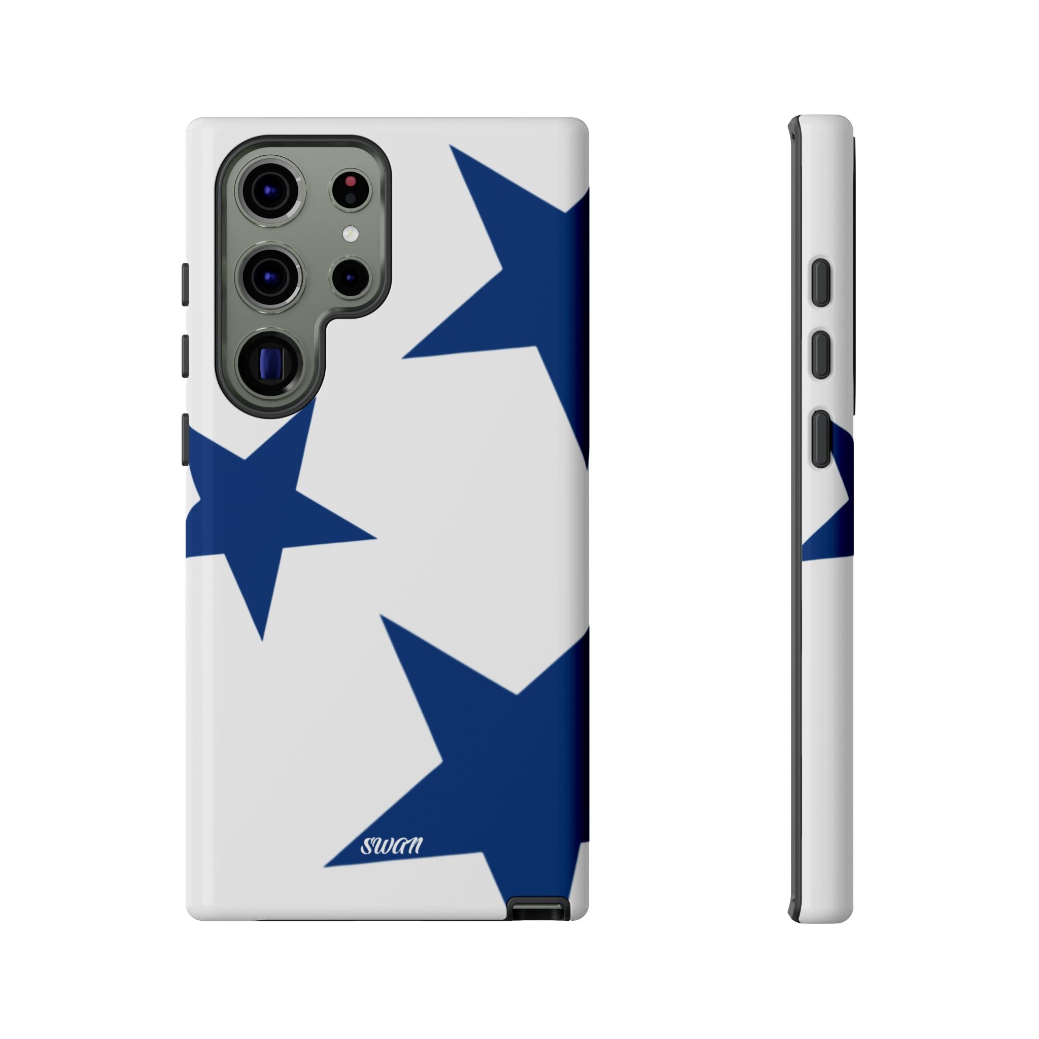 Sternenblüte (Blau in Weiß)