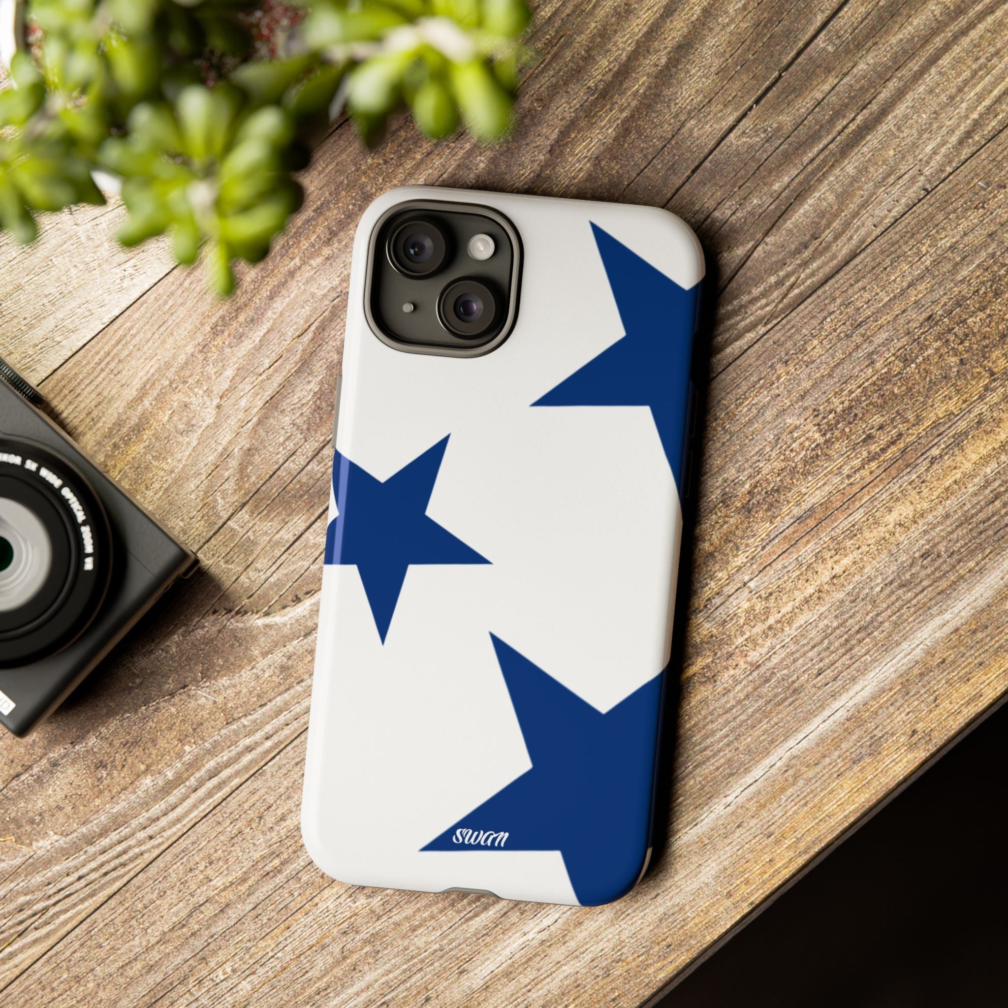 Sternenblüte (Blau in Weiß)